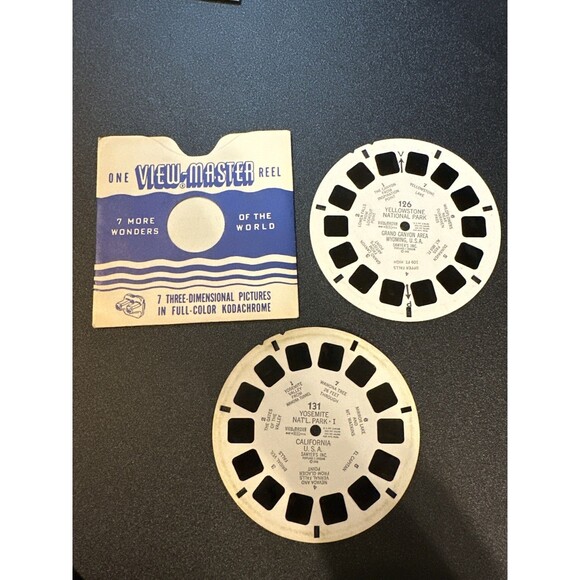 Vintage View-Master National Parks Lot 7 Reels - Picture 6 of 9